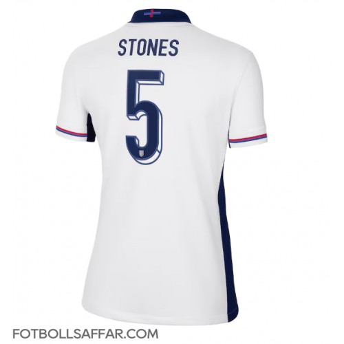 England John Stones #5 Hemmatröja Dam EM 2024 Kortärmad